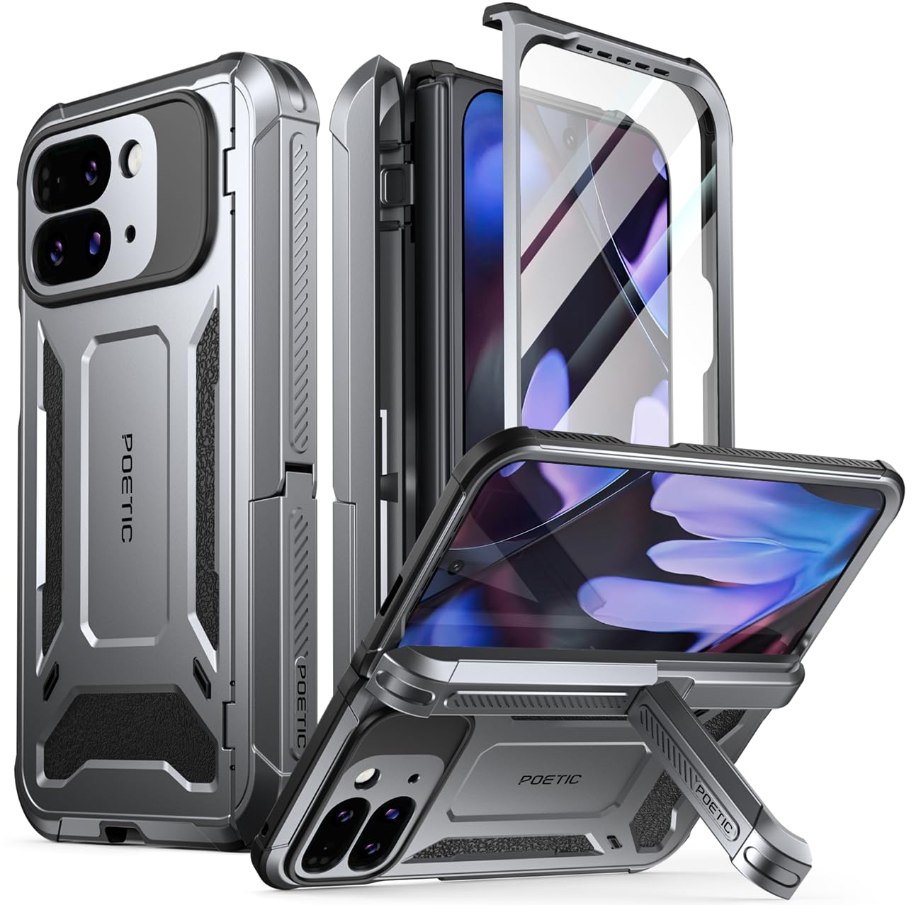 pixel9 pro fold 256gb ポーセリン　ケース付き Amazon.com: Poetic Spartan Case for Google Pixel 9 Pro Fold 5G